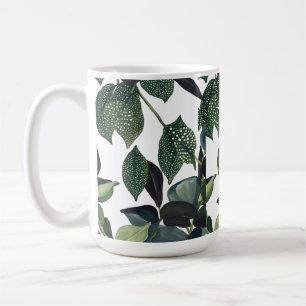 Taza De Café Morphing Mug 15 oz - Hojas y patrones de la natura