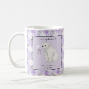 Taza De Café Morple Winter Polar Bear Regalo Baby Shower