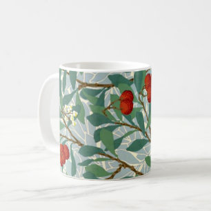Taza De Café Morris - Arbatus, rojo berry y turquesa,