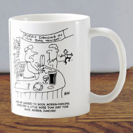 Taza De Café Morris Dancing en Pub. Baile Morris Tradicional