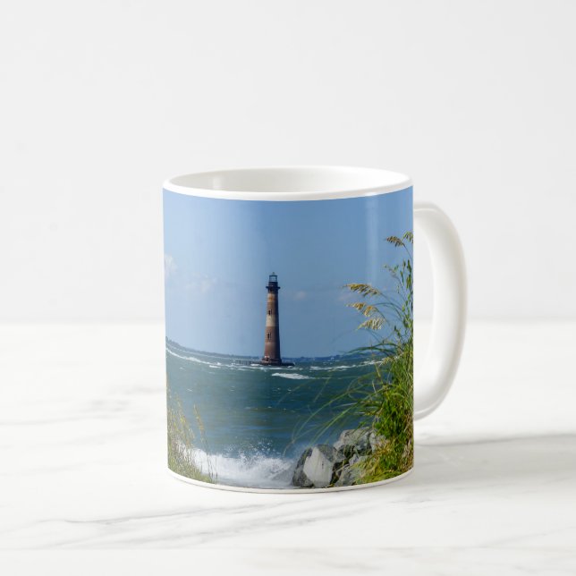 Taza De Café Morris Island Lighthouse Walkway Coffee Mug (Anverso derecho)
