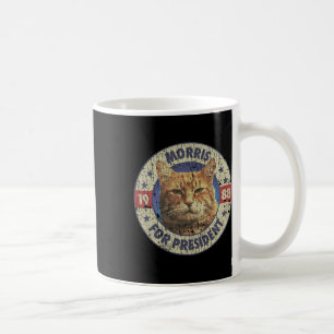 Taza De Café Morris Para El Presidente Vintage 1988 Gato Lover