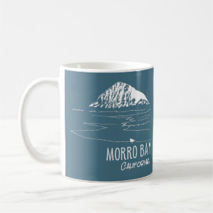 Taza De Café Morro Bay California Arte de Morro Rock