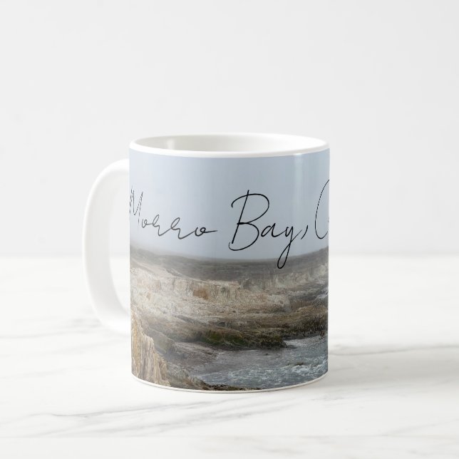 Taza De Café Morro Bay California Ocean Photography (Anverso izquierdo)
