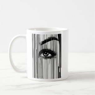 Taza De Café : "Morse Code Visage Tee"