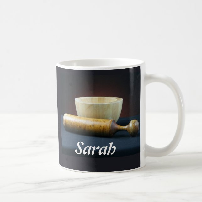 Taza De Café Mortero personalizado y pestle Mug (Derecha)