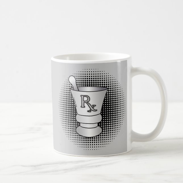 Taza De Café Mortero y Pestle (Derecha)