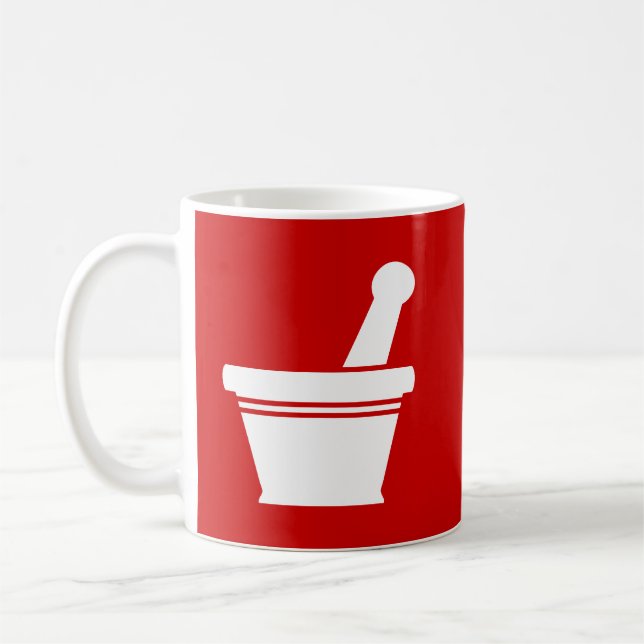 Taza De Café Mortero y Pestle (Izquierda)