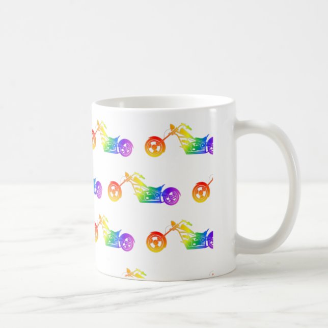 Taza De Café Mortocicleta arco iris (Derecha)