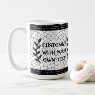Taza De Café Mosaic personalizado Imprimir tu propio texto