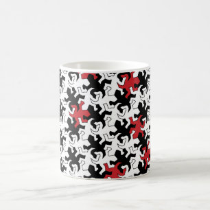 Taza De Café Mosaic salamanquesa - hablas black white