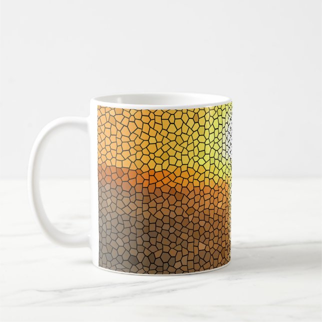 Taza De Café Mosaic Sunrise - Vistas Desde La Playa (Izquierda)