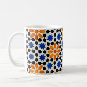 Taza De Café mosaico árabe de azulejos de estilo marroquí, de