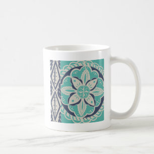 Taza De Café Mosaico azul IV