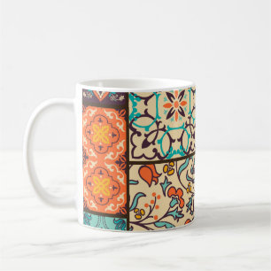 Taza De Café Mosaico colorido de mosaico de mosaicos islámicos