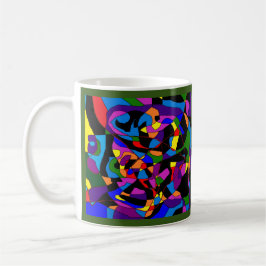 Taza De Café mosaico de Art for All Text de color mixto