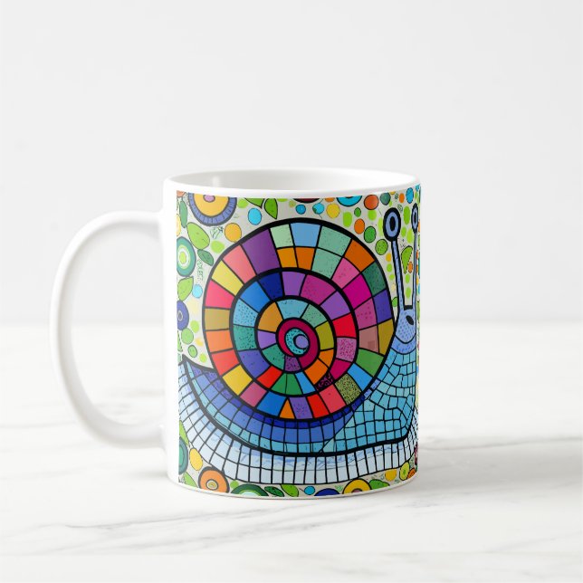 Taza De Café Mosaico de caracol (Izquierda)