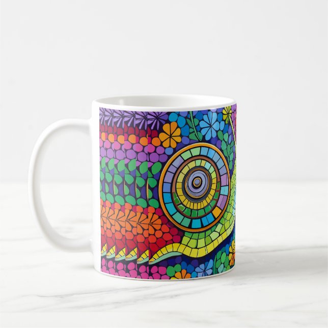 Taza De Café Mosaico de caracol (Izquierda)
