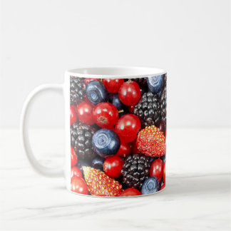 Taza De Café Mosaico de fondo de Berry-Fresh