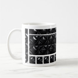 Taza De Café Mosaico de perro cromado