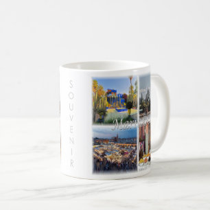 Taza De Café mosaico de zMA017 MARRAKECH, Marruecos, África,