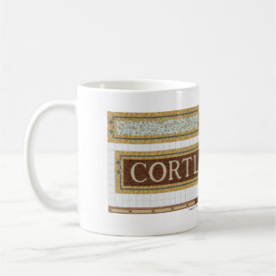 Taza De Café Mosaico del subterráneo del St de Cortlandt