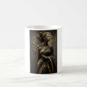 Taza De Café Mosaico Dorado Ensoñación – Lujo Contemporáneo