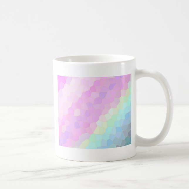 Taza De Café Mosaico Pastel (Derecha)