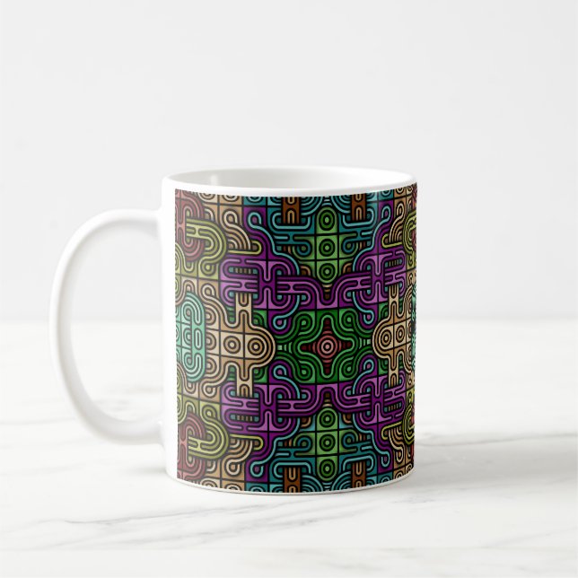 Taza De Café Mosaico urbano (Izquierda)