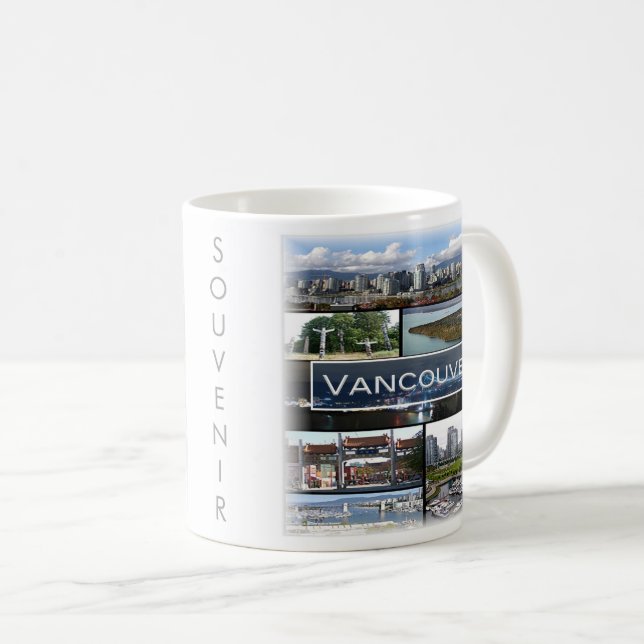 Taza De Café mosaico z zCA009 de VANCOUVER en Canadá, (Anverso derecho)