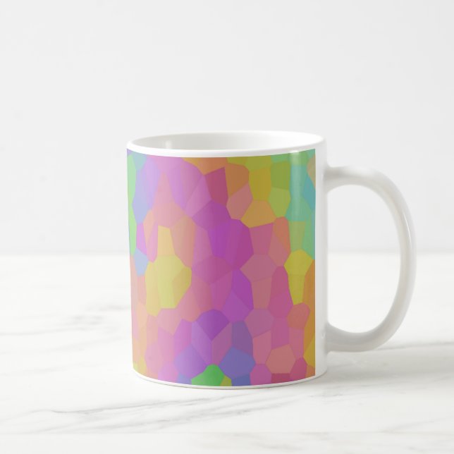 Taza De Café Mosaicos de Aceite Arcoíris (Derecha)