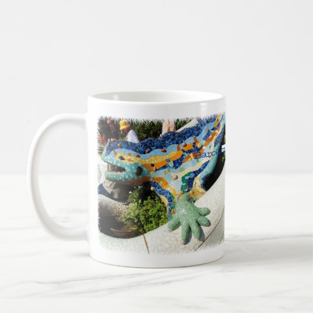 Taza De Café Mosaicos de la mano del lagarto de Barcelona (Izquierda)