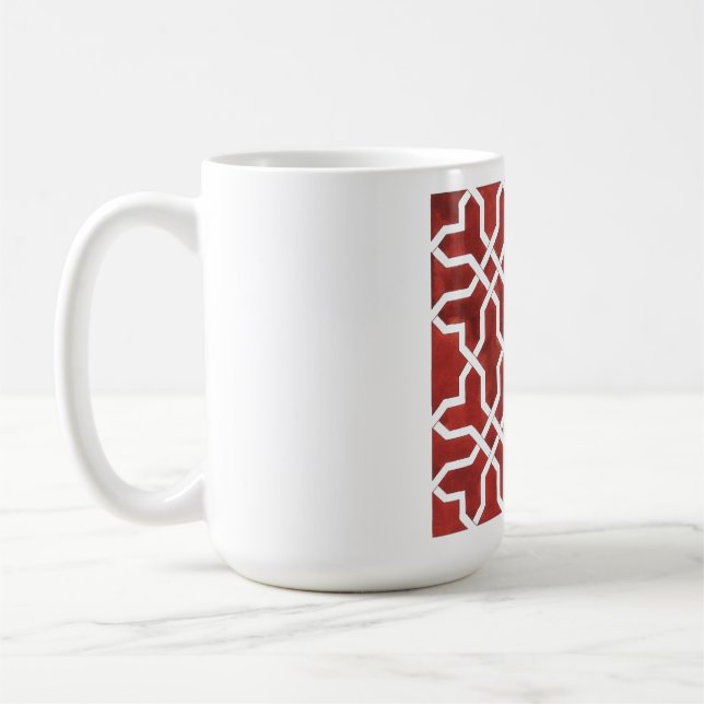 Taza De Café Mosaïque andalouse rouge ALHAMBRA (Izquierda)