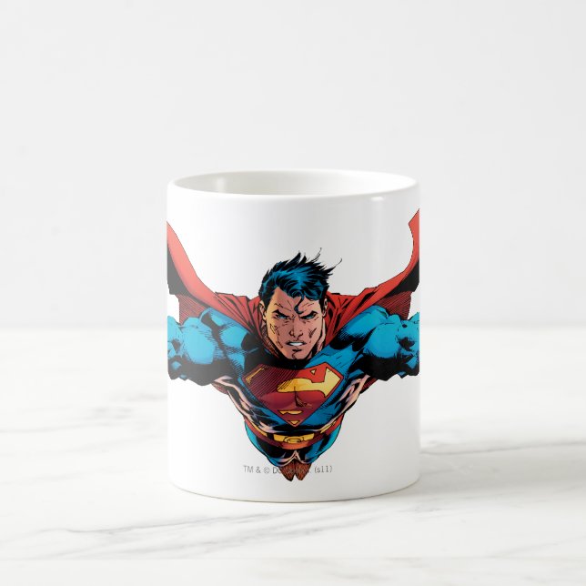 Taza De Café Moscas de capa de Superman (Centro)