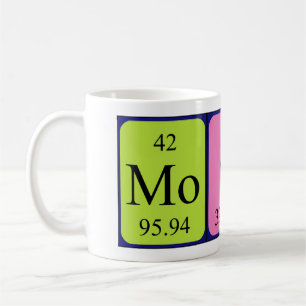 Taza De Café Moshe nombre de tabla periódica mug