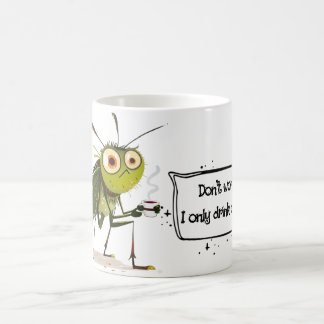 Taza De Café Mosquito de dibujos animados orgánico - cita diver