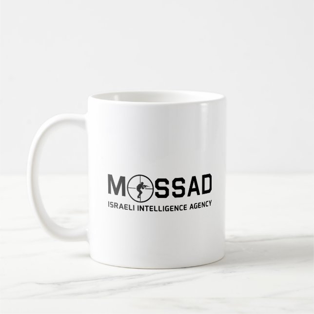Taza De Café Mossad - Agencia de Inteligencia Israelí - FDI (Izquierda)