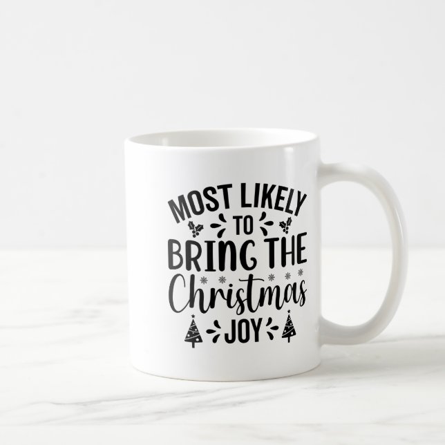 Taza De Café Most Likely To Bring The Christmas Joy  (Derecha)