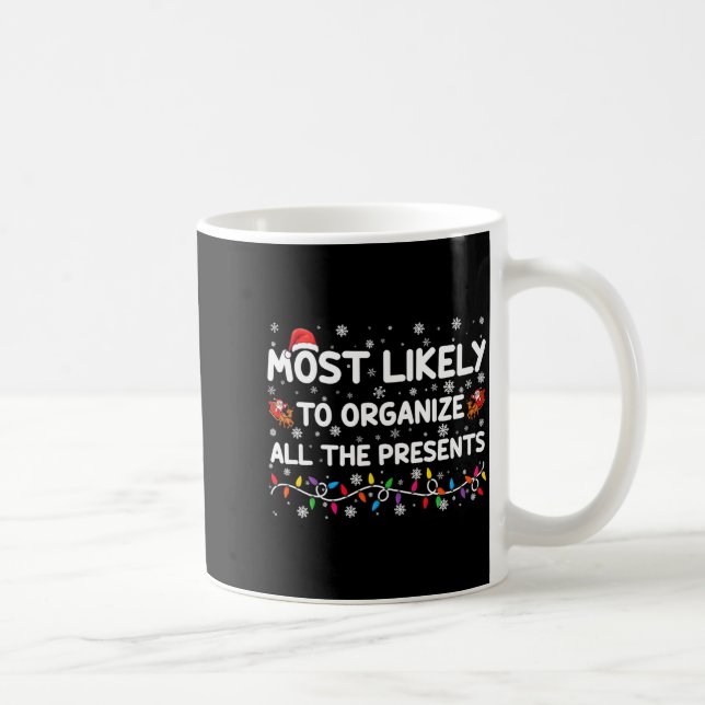 Taza De Café Most Likely To Organize All The Xmas  (Derecha)