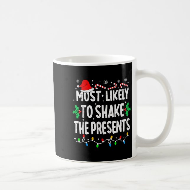 Taza De Café Most Likely To Shake The Family Matching Christmas (Derecha)