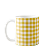 Mostaza Amarillo Cuadros Gingham Color Retro