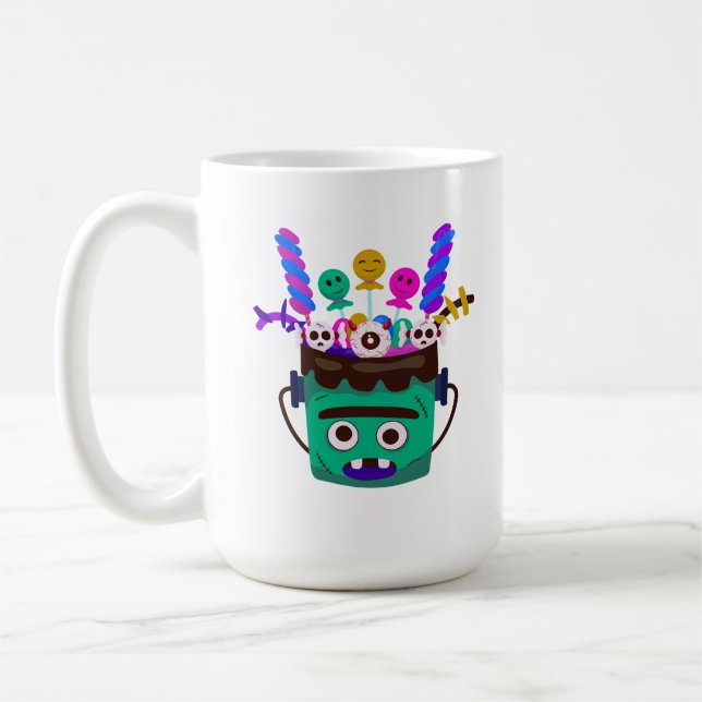 Taza De Café Moster Spooky Sweet Bucket  (Izquierda)