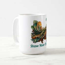 Taza De Café Mostrar tus cosas — Camisa de declaración motivaci
