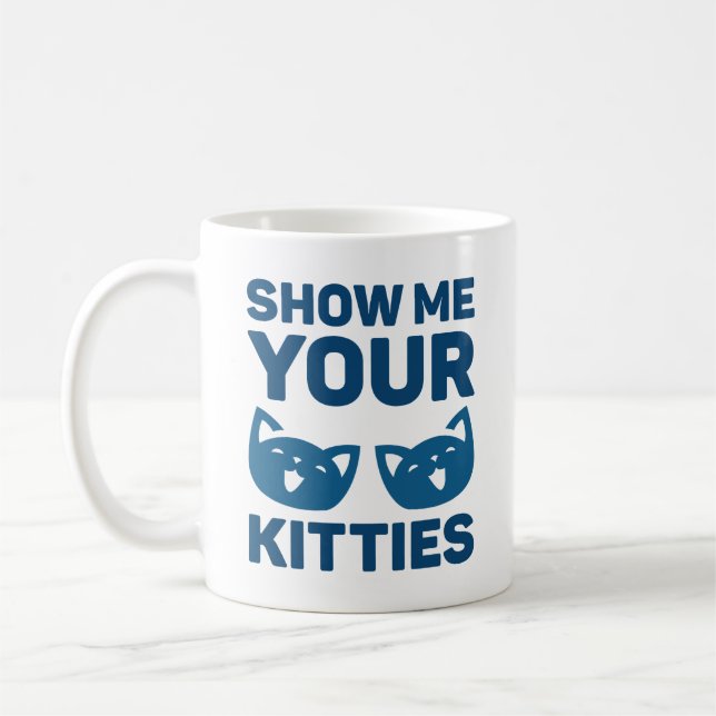 Taza De Café Mostrar tus gatitos (Izquierda)