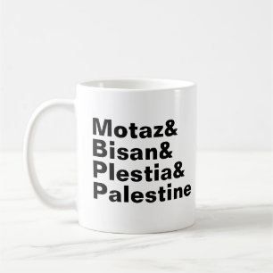 Taza De Café Motaz & Bisan & Plestia & Palestina - prensa libre