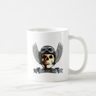 Taza De Café Motero Skull a