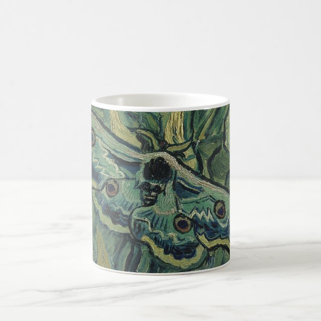 Taza De Café Moth Green Peacock (Emperador) de Vincent van Gogh (Centro)