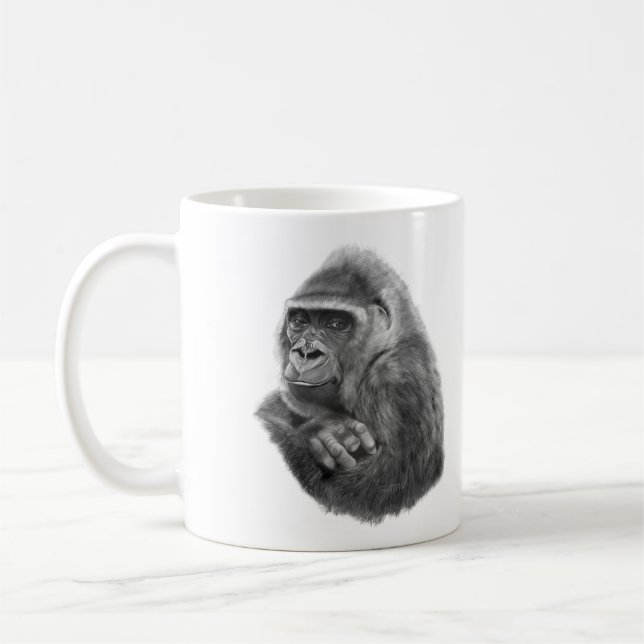 Taza De Café Mother gorilla mugcup 母ゴリラのマグカップ (Izquierda)