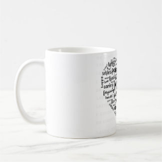 Taza De Café Mother world cloud coffee mug- Beautiful, caring, 