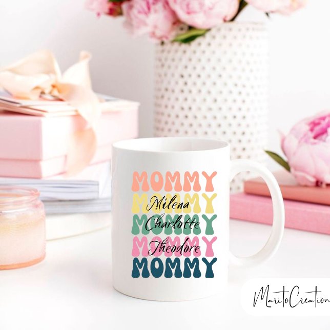 Taza De Café Mother's day coffee mug, personalized children's  (Subido por el creador)